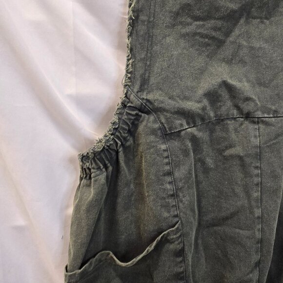 NWT Polygram Overall Pants Green Size 1X Elastic Waist Pockets Comfy - Picture 2 of 9